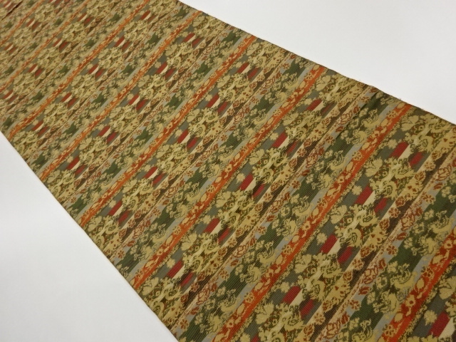 JAPANESE NAGOYA OBI / WOVEN BIRDS